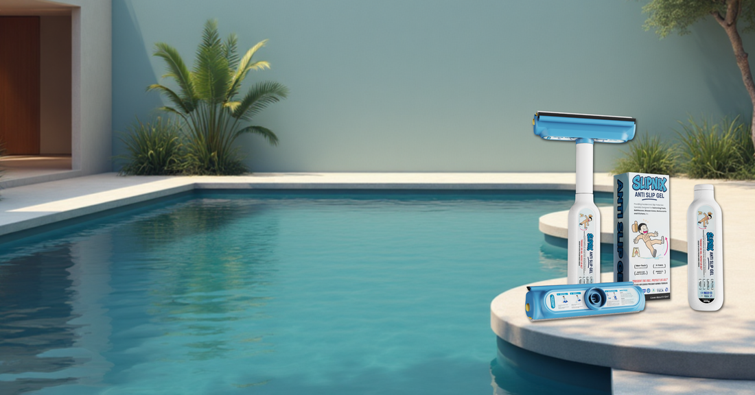 Office floor with wet floor sign representing the cost of slip-and-fall accidents in Canadian businesses