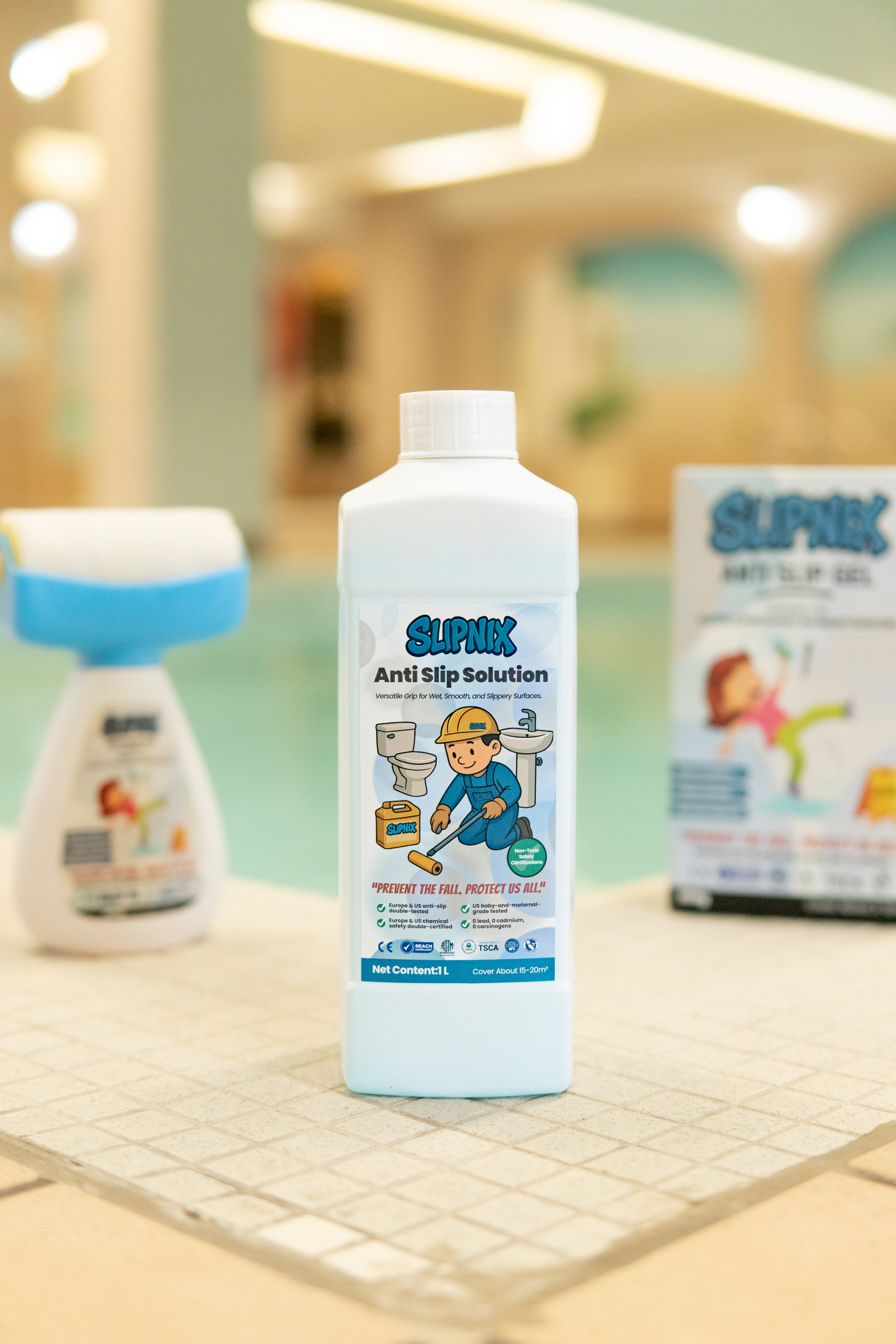 SlipNix Anti-Slip Solution 1L : Professional Protection for Large Areas